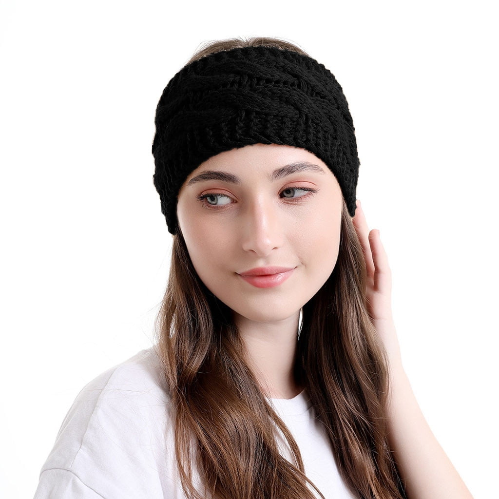 yuehao heardband fashion women knitted headbands winter warm head wrap