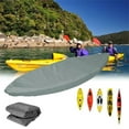 thumbnail image 6 of Kumdkd Universal Waterproof Kayak Cover - Heavy-Duty Oxford Fabric Canopy for 10.7-11.4ft Boats | UV & Weather Protection for Storage/Transport (Grey), 6 of 8