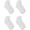 thumbnail image 5 of Women's Diabetes & Circulatory Ankle Socks 4 Pair Pack - Non-Binding, Lightweight Comfort, White,, 5 of 7
