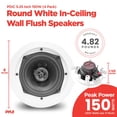 thumbnail image 3 of Altavoz Pyle PDIC Series, 13,34 cm, 150 W, 4,8 ohmios, montaje empotrado, 3 of 6