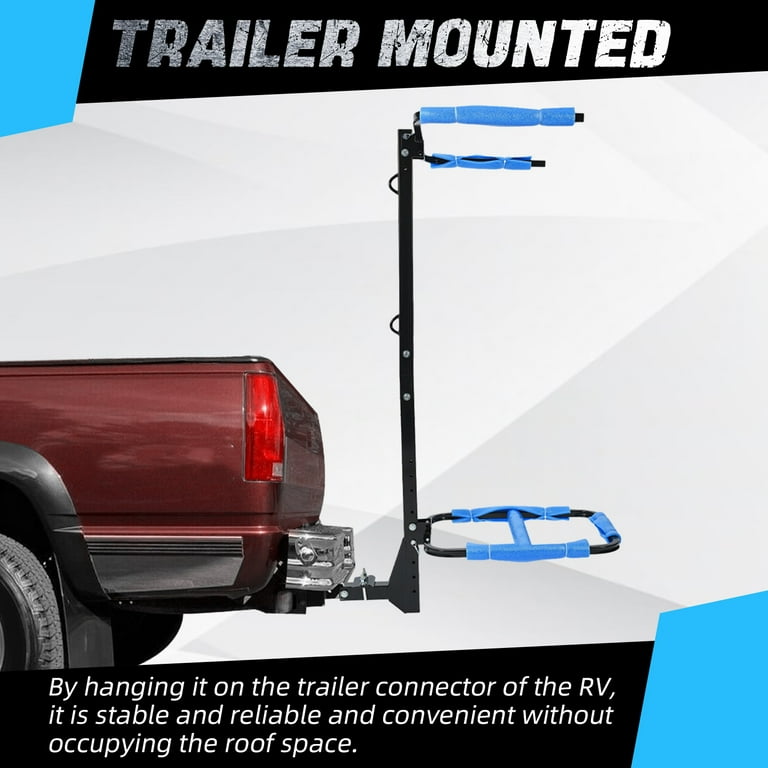 Kojem RV Kayak Rack Vertiyak Hitch Mount Standing Kayak Carrier Fit up to 12 Kayaks