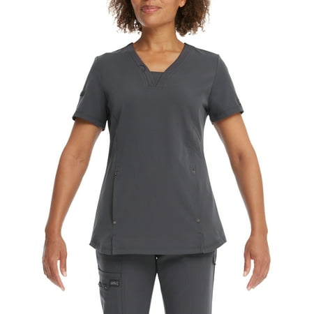 

Genuine Dickies Women’s Stretch Twill V-Neck Rib-Knit Trim Scrub Top