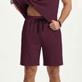 thumbnail image 6 of EOYWHK Men Shorts Athletic for Men Casual Elastic Waist Athletic Shorts for Men Soft Lightweight Breathable Shorts for Basketball Running Gym Active Red XXXL, 6 of 9