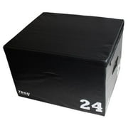 Troy Barbell T-PLYO-24 24 in. Padded Plyo Box, Black