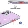 thumbnail image 4 of Compatible with Samsung A33 5G Case Clear Glitter Sparkly Cases Shockproof Samsung Galaxy A33 5G Phone Case Silicone Cute Slim Protective Case (Samsung A33 5G, Purple), 4 of 13