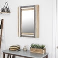 thumbnail image 2 of Rectangular Multicolored Wood Framed Mirror, 2 of 5