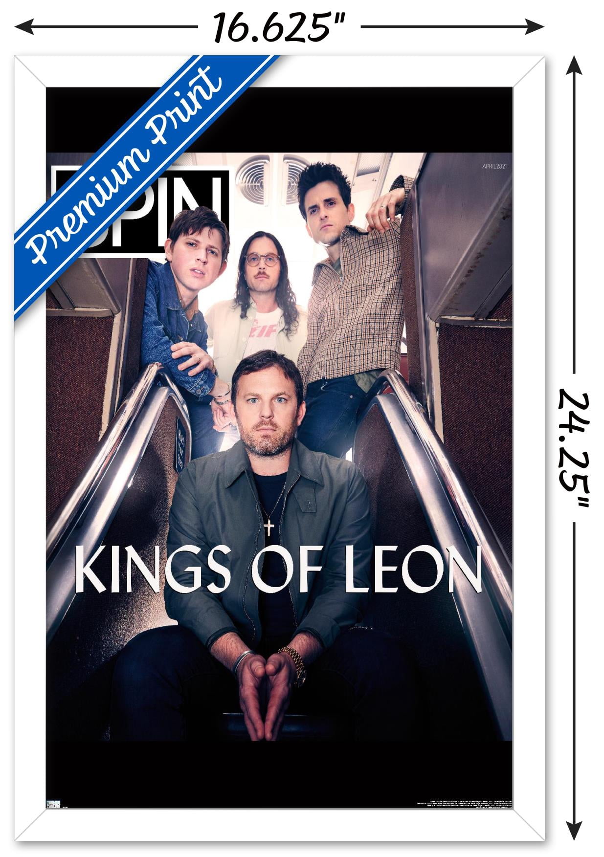 SPIN Magazine - Kings of Leon 21 Wall Poster, 14.725" x 22.375" Framed