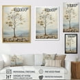 thumbnail image 4 of Designart "Harmonious Neutral Oak III" Tree Oak Floater Framed Wall Art Prints, 4 of 5