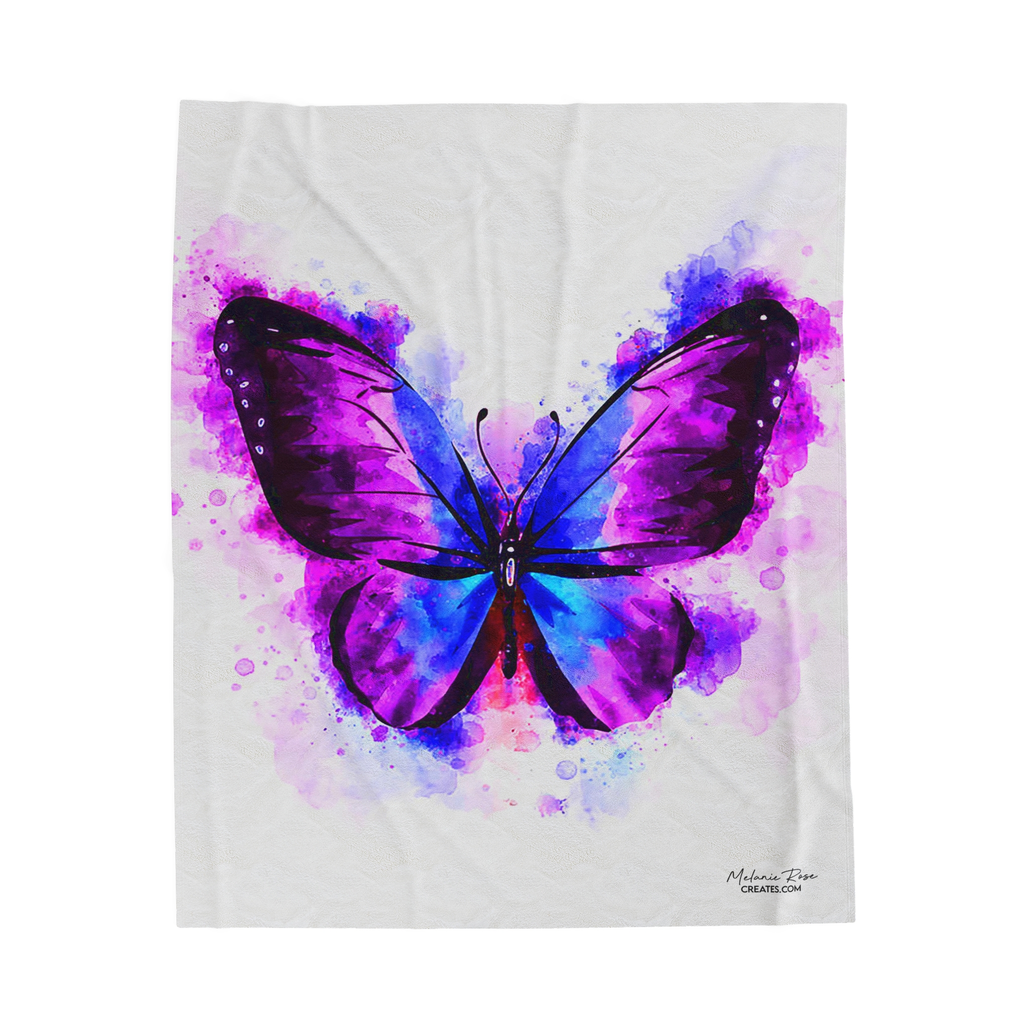 Purple Butterfly Butterfly decor Warm cozy blanket Butterfly