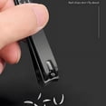 thumbnail image 6 of Ultra Sharp Portable Nail Clippers Set for Men&Women Travel Kit,Home Nail Clipper Beauty Kit,3 Pcs Matte Fingernail Clippers &Slant EDG Toe Black, 6 of 9
