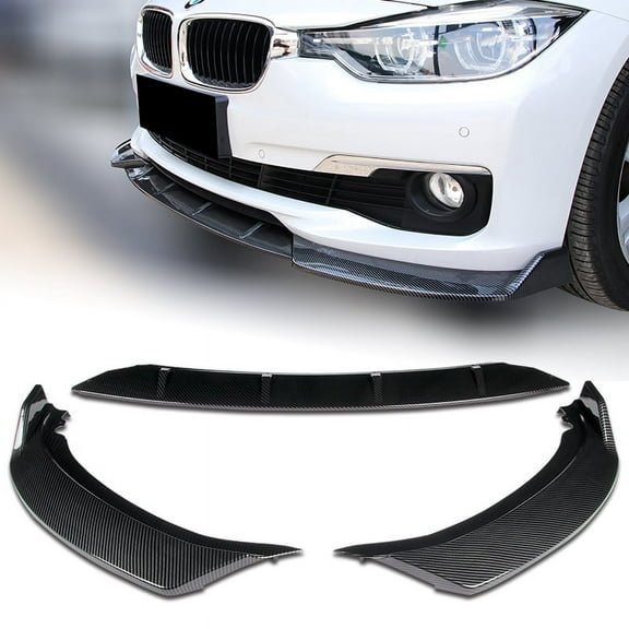 Stay Tuned Performance For 16-19 BMW 320i 328i 330i F30 F35 Carbon Look Front Bumper Body Kit Lip 3PCS