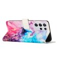 thumbnail image 3 of Dteck Colorful Painting Case Compatible with Samsung Galaxy S21 Ultra,PU Leather+TPU With Shockproof Kickstand Magnetic Case for Samsung Galaxy S21 Ultra 6.8 inch,Pink, 3 of 9