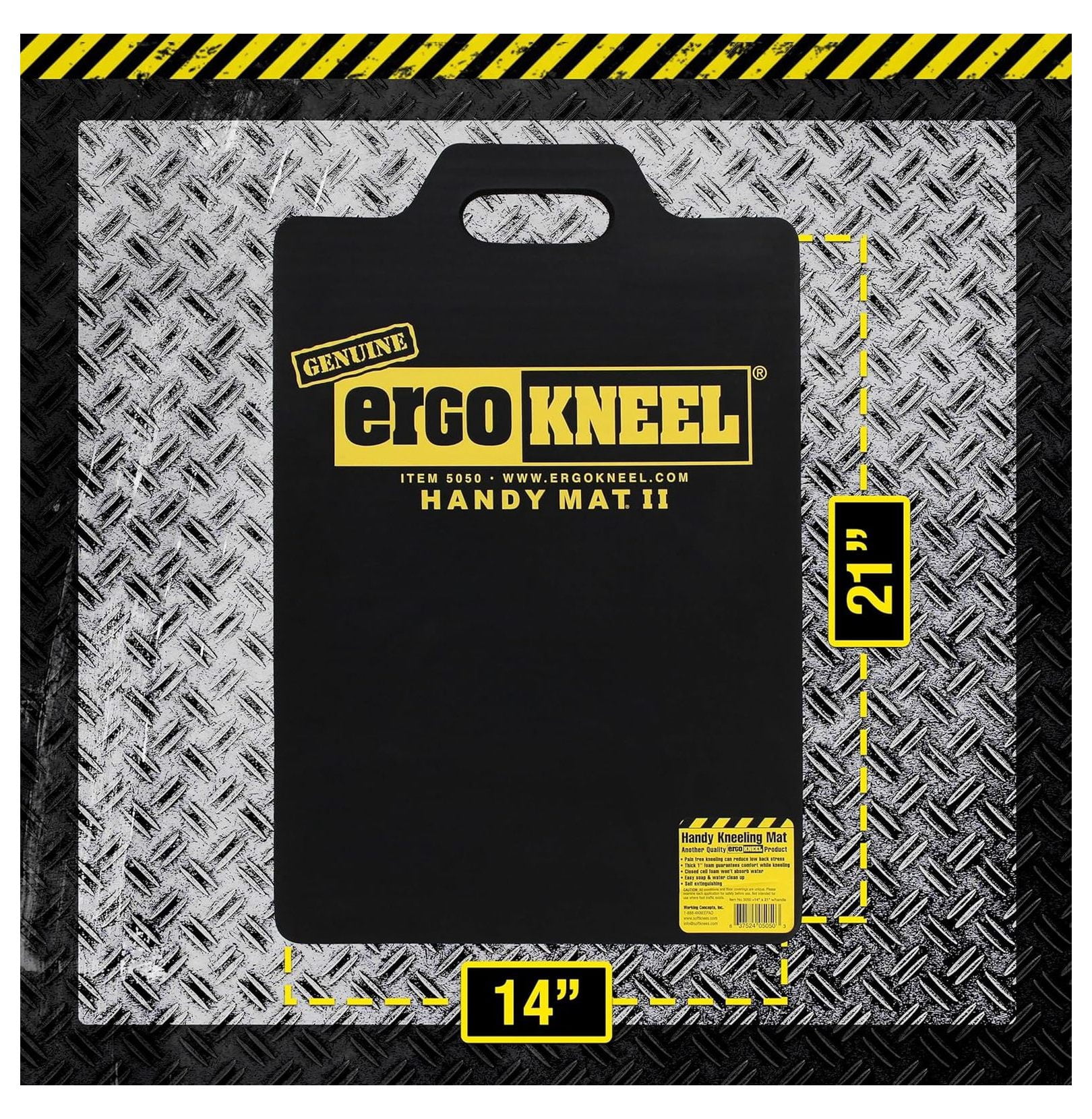 Foam Kneeling Pad – Extra Thick 1” Kneeling Mat 14” x 21” | Large Working Pad for Knees & Back | Heavy-Duty Anti-Fatigue Knee Mat | Portable Industrial Kneeling Pad
