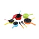 thumbnail image 3 of 10 piezas Little Chef Kitchen Juego de cocina Regalo de juguetes de cocina con Pots Patinas de cocina Playset jugando a los niños Playset de cocina, 3 of 8