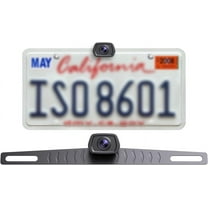 ZEROXCLUB HD Backup Camera License Plate Rearview Reversing Camera Night Vision IP69 Waterproof Wide View-BF2