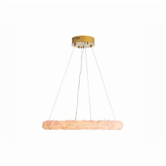 Golden Lighting 6884-30 CR 30 in. Corallo LED Chandelier in Coral