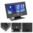 thumbnail image 2 of Weather Forecast Clock, Calendar Digital Temperature Humidity Clock, 20% - 99% 12/24 Hour Digital Clock For Office Home, 2 of 8