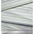 thumbnail image 2 of Soimoi Polyester Crepe Fabric Horizontal Stripe Print Sewing Fabric Yard 42 Inch Wide, 2 of 3