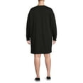 thumbnail image 3 of Terra & Sky Women's Plus Size V-Neck Dress with Long Sleeves, 3 of 5