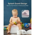 thumbnail image 2 of Babyomi 3 in-1 Potty Training Toilet with Standalone Potty & Potty Ring & Step Stool and Washable Liner and Lid,One-click Assembly, Easy to Clean (Pink), 2 of 7