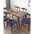 thumbnail image 5 of Starfish Navy Chair Seat Covers for Dining Room Stretch Chair Seat Covers Set of 1, Blue Coastal Ocean Summer Sea Beach Chair Seat Protector Cushion Slipcovers for Kitchen Restaurant Office, 5 of 6