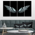 thumbnail image 1 of Angel Wings on Black Background - Abstract Canvas Art Print, 1 of 3
