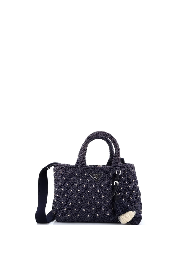 Pre-Owned Canapa Tote Raffia Crochet Small By Rebag
