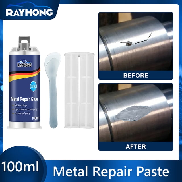 Pegamento de reparación de Metal resistente al agua para acero hierro y aluminio 50/100ml Hugtrwg Para estrenar