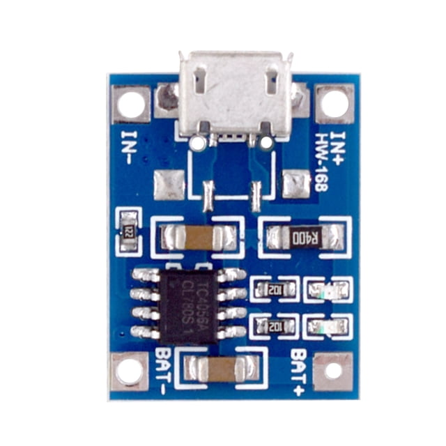 Circuito integrado Placa de carga de batería Módulo de carga de batería micro USB para baterías de litio