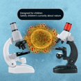 thumbnail image 1 of Nsxcdh Kids Science Microscope Kit Plastic Beginner LED 100x 400x 1200x 10.43x3.46x7.87in Monocular Viewing Accessory Set Stem Learning Toys Christmas Gifts for Grandkids, 1 of 2
