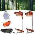 thumbnail image 5 of Adjustable Tree Climbing Spike Set Pole Climbing Spurs Tool Climber Strap Gaffs, 5 of 14