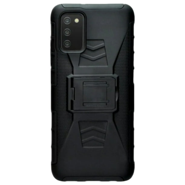 Funda Uso Rudo Clip 360 Para Samsung A03s Más 2 Micas De Cristal