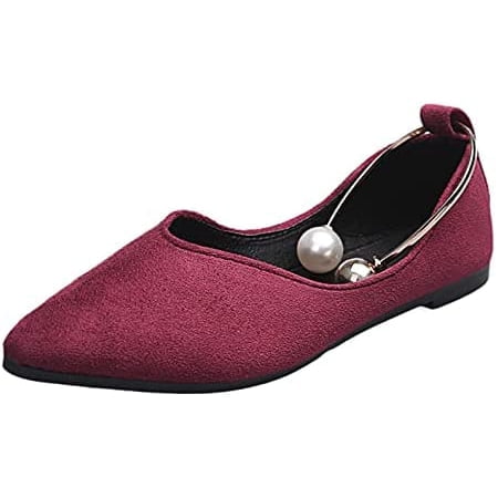 

Flats Shoes Women Rhinestone Pointed Head Ballet Flats Comfortable Soft Memory Foam Insole Flat Shoes for Women Comfortable Dress Shoes