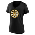 thumbnail image 2 of Women's Black Boston Bruins Essential V-Neck T-Shirt, 2 of 3