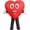 Cute, variant on Inflatable Heart Mascot Costume Adult Full Body Blow Up Halloween Party Cosplay Suit,Height 4'11"-6'3",Cute