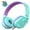 Purple, variant on Kids Headphones with Microphone Children Girls Boys Teen Lightweight Foldable Wired Headset for School, Travel, Online Learning, 3.5mm Audio Jack for Phone, Tablet, PC, Chromebook