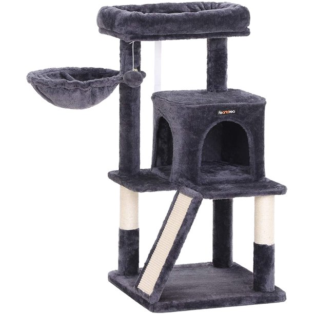 FEANDREA Cat Tree with SisalCovered Scratching Posts, Cat Tower, Cat