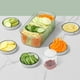 thumbnail image 2 of Rebanador portátil de frutas y verduras de acero inoxidable para fresas, plátanos, huevos, utensilios de cocina, contenedor de almacenamiento, 2 of 7