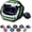 Green Monster, variant on Flag Football Mouth Guard with 3D LipFit Design for Kids - Youth Tackle Football Mouthguard (No Boil) Cool Instant Fit Lip Guard Mouthpiece for Braces (Detachable Helmet Strap Included)