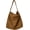 Brown, variant on Vintage Suede Tote Bag Women Retro Versatile Commute Tote Bag Wool Blend Large Capacity Shoulder Handbag