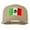 Khaki, variant on Mexico Flag Patched Mesh Cap - White OSFM