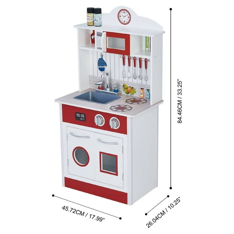 Teamson Kids - Little Chef Upper East Retro Play Kitchen - White