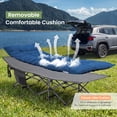 thumbnail image 5 of Sweetcrispy Folding Camping Cot with Mattress, Heavy Duty Portable Sleeping Cot for Adults, Camp, Travel, Guest Bed, Blue, 5 of 8