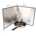 thumbnail image 2 of Unique Bargains Stainless Steel Foldable Kitchen Wall Oil Splash Guard Block Cover 40 x 38cm, 2 of 6