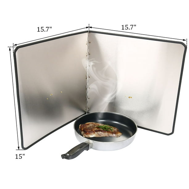 Plaque anti-projection huile Mur cuisine acier inox bloc bouclier