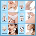 thumbnail image 4 of Depiladora facial inalámbrica Fiudx 6 en 1 recargable para mujer cara manos piernas axilas, 4 of 7