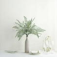 thumbnail image 6 of Efavormart 2 Bushes | 18" Artificial Boston Fern Leaf Stems, Faux Fern Plants Decor - Frosted Green, 6 of 11