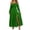 Green, variant on Women's Off The Shoulder Maxi Dresses Long Sleeve Tiered Ruffle Flowy Dresses Loose Bohemian Vacation Dresses