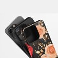 thumbnail image 4 of Floral Roses For All iPhone Series Tough Phone Case Vintage Peach Black Gold, 4 of 7