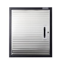 Seville Classics UltraHD® Solid Steel Lockable Metal Storage Wall Cabinet Organizer, w/ Adjustable Shelf, 24" W x 12" D x 28" H, Graphite